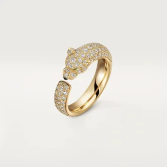 Panthere De Cartier Ring – Yellow Gold, Emeralds, Onyx, Diamonds – Cartier