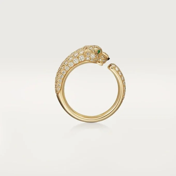 Panthere De Cartier Ring – Yellow Gold, Emeralds, Onyx, Diamonds – Cartier Panthere De Cartier Ring – Yellow Gold, Emeralds, Onyx, Diamonds – Cartier