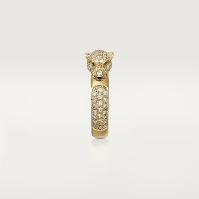 Panthere De Cartier Ring – Yellow Gold, Emeralds, Onyx, Diamonds – Cartier Panthere De Cartier Ring – Yellow Gold, Emeralds, Onyx, Diamonds – Cartier