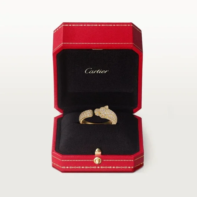 Panthere De Cartier Ring – Yellow Gold, Emeralds, Onyx, Diamonds – Cartier Panthere De Cartier Ring – Yellow Gold, Emeralds, Onyx, Diamonds – Cartier