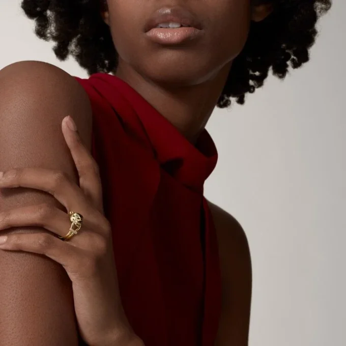Panthere De Cartier Ring – Yellow Gold, Lacquer, Diamonds, Tsavorite Garnet – Cartier Panthere De Cartier Ring – Yellow Gold, Lacquer, Diamonds, Tsavorite Garnet – Cartier