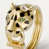 Panthere De Cartier Ring – Yellow Gold, Lacquer, Diamonds, Tsavorite Garnet – Cartier Panthere De Cartier Ring – Yellow Gold, Lacquer, Diamonds, Tsavorite Garnet – Cartier