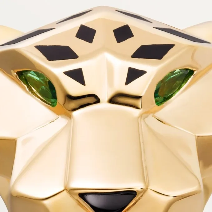 Panthere De Cartier Ring – Yellow Gold, Lacquer, Tsavorite Garnet, Onyx – Cartier Panthere De Cartier Ring – Yellow Gold, Lacquer, Tsavorite Garnet, Onyx – Cartier