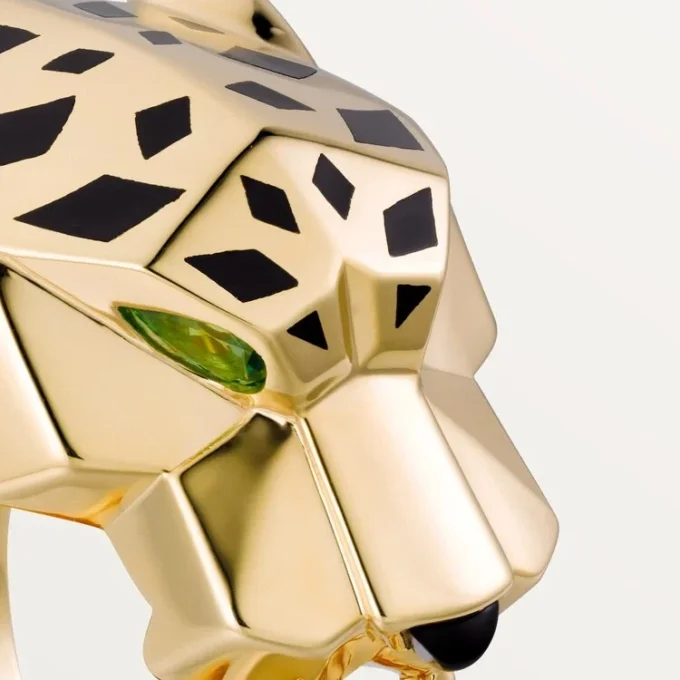 Panthere De Cartier Ring – Yellow Gold, Lacquer, Tsavorite Garnet, Onyx – Cartier Panthere De Cartier Ring – Yellow Gold, Lacquer, Tsavorite Garnet, Onyx – Cartier