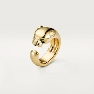 Panthere De Cartier Ring – Yellow Gold, Onyx, Tsavorite Garnet – Cartier