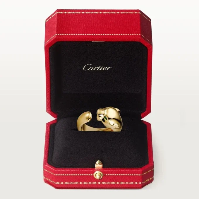 Panthere De Cartier Ring – Yellow Gold, Onyx, Tsavorite Garnet – Cartier Panthere De Cartier Ring – Yellow Gold, Onyx, Tsavorite Garnet – Cartier