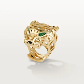 Panthere De Cartier Ring – Yellow Gold, Tsavorite Garnets, Onyx – Cartier