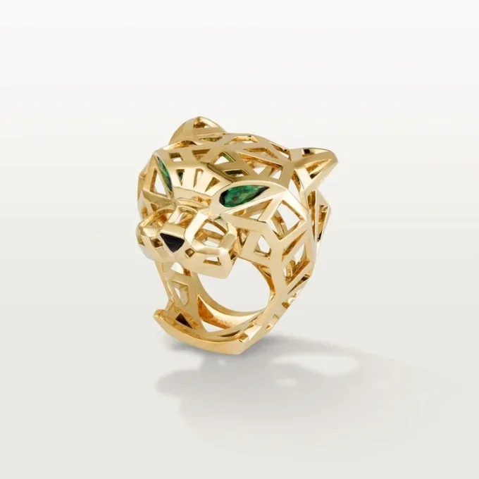 Panthere De Cartier Ring – Yellow Gold, Tsavorite Garnets, Onyx – Cartier