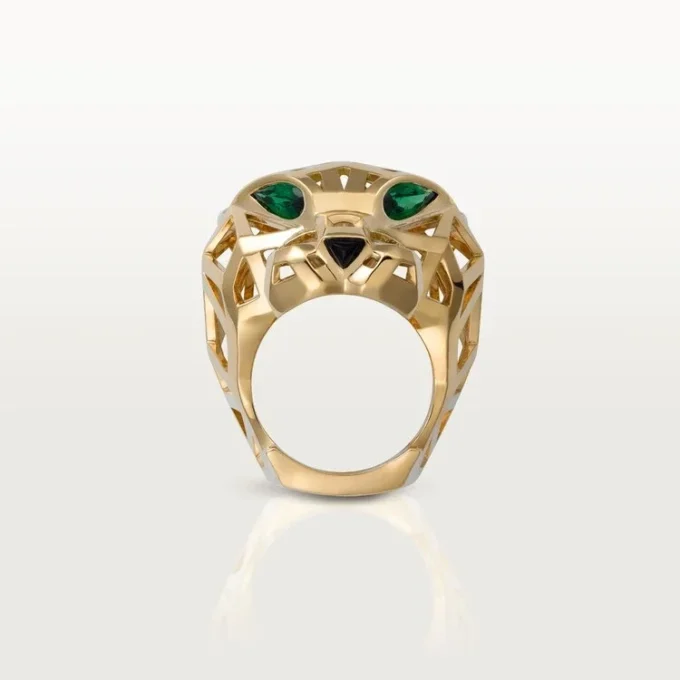 Panthere De Cartier Ring – Yellow Gold, Tsavorite Garnets, Onyx – Cartier