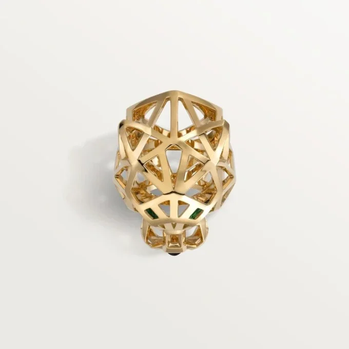 Panthere De Cartier Ring – Yellow Gold, Tsavorite Garnets, Onyx – Cartier