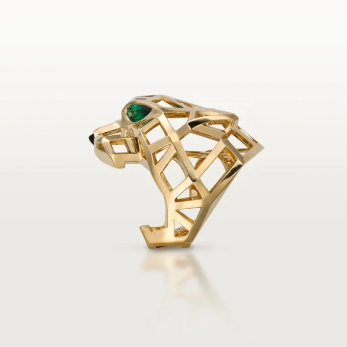 Panthere De Cartier Ring – Yellow Gold, Tsavorite Garnets, Onyx – Cartier