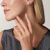 Panthere De Cartier Stud Earrings, Paved