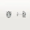 Panthere De Cartier Stud Earrings, Paved