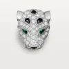 Panthere De Cartier Stud Earrings, Paved