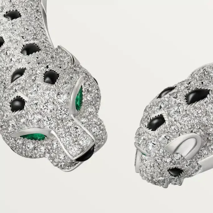 Panthere De Cartier Torque Necklace, Articulated, Paved Panthere De Cartier Torque Necklace, Articulated, Paved