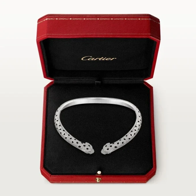 Panthere De Cartier Torque Necklace, Articulated, Paved Panthere De Cartier Torque Necklace, Articulated, Paved