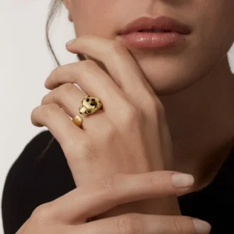 Panthere De Cartier Yellow Gold and Onyx Ring | Cartier Us