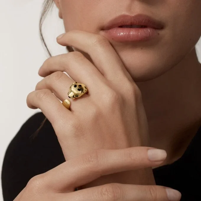 Panthere De Cartier Yellow Gold and Onyx Ring | Cartier Us