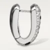 Panthere Diamond Small Hoop Earrings, White Gold | Cartier Us