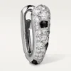 Panthere Diamond Small Hoop Earrings, White Gold | Cartier Us