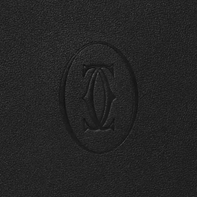 Portfolio, Must De Cartier – Black Calfskin, Palladium Finish – Cartier Portfolio, Must De Cartier – Black Calfskin, Palladium Finish – Cartier