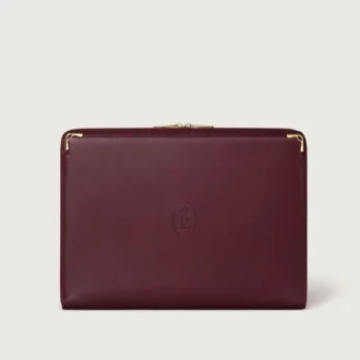 Portfolio, Must De Cartier – Burgundy Calfskin, Golden Finish – Cartier Portfolio, Must De Cartier – Burgundy Calfskin, Golden Finish – Cartier