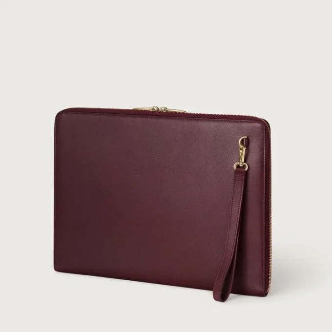Portfolio, Must De Cartier – Burgundy Calfskin, Golden Finish – Cartier Portfolio, Must De Cartier – Burgundy Calfskin, Golden Finish – Cartier