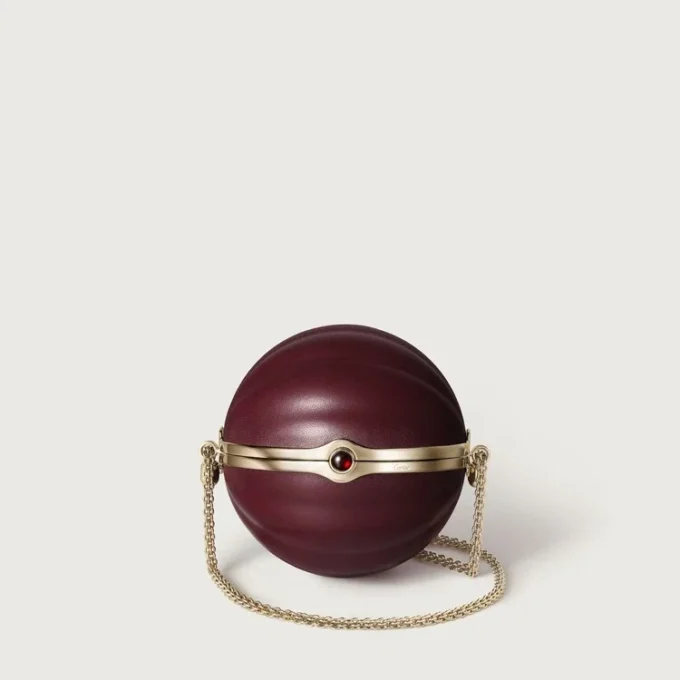 Round Bag with Gadroon Motif, Cartier Soir Round Bag with Gadroon Motif, Cartier Soir