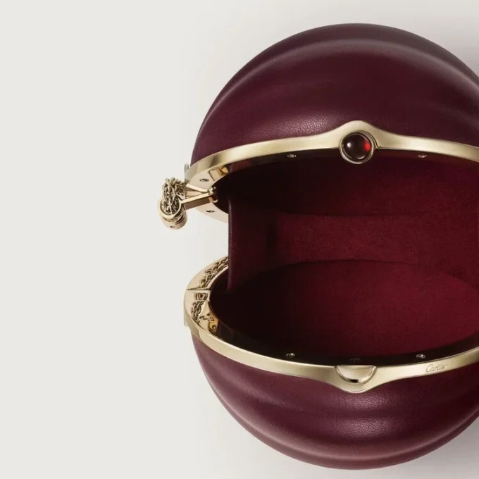 Round Bag with Gadroon Motif, Cartier Soir Round Bag with Gadroon Motif, Cartier Soir