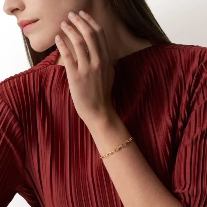 Santos De Cartier Bracelet, Chain, Small Model