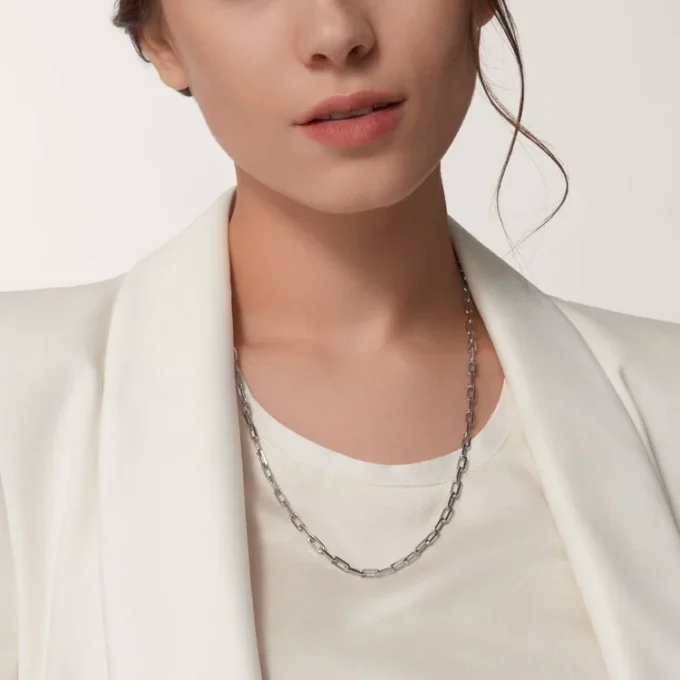 Santos De Cartier Necklace – White Gold – Cartier