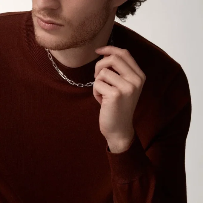 Santos De Cartier Necklace – White Gold – Cartier