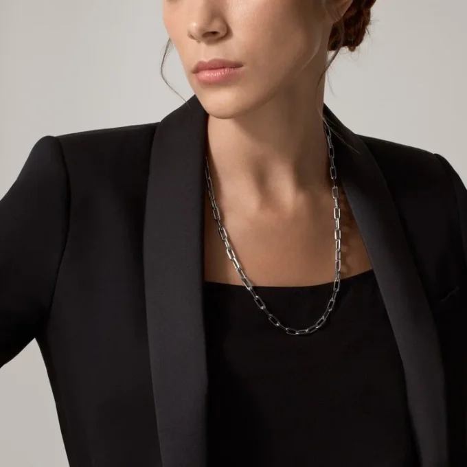 Santos De Cartier Necklace – White Gold – Cartier