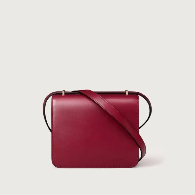 Shoulder Bag, Mini, Double C De Cartier – Cherry Red Calfskin, Gold and Cherry Red Enamel Finish – Cartier Shoulder Bag, Mini, Double C De Cartier – Cherry Red Calfskin, Gold and Cherry Red Enamel Finish – Cartier
