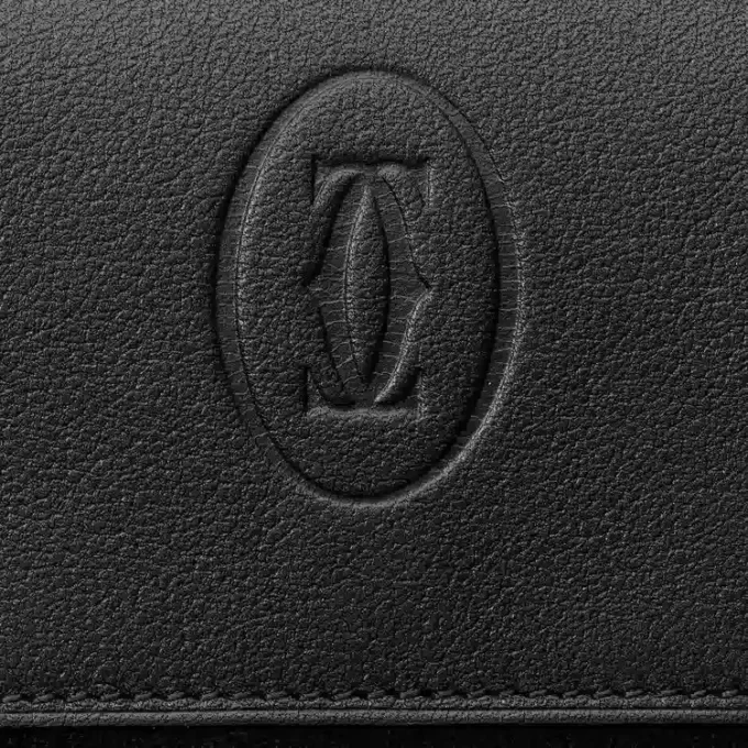 Square Coin Purse, Must De Cartier – Black Calfskin, Stainless Steel Finish – Cartier Square Coin Purse, Must De Cartier – Black Calfskin, Stainless Steel Finish – Cartier