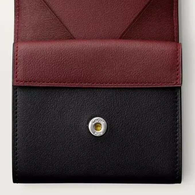 Square Coin Purse, Must De Cartier – Black Calfskin, Stainless Steel Finish – Cartier Square Coin Purse, Must De Cartier – Black Calfskin, Stainless Steel Finish – Cartier