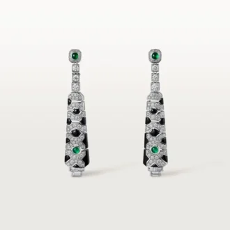 [Sur]Naturel Earrings – White Gold, Emeralds, Onyx, Diamonds – Cartier