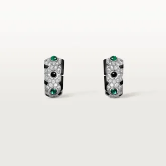 [Sur]Naturel Earrings – White Gold, Emeralds, Onyx, Diamonds – Cartier