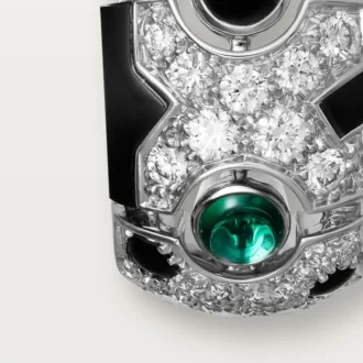 [Sur]Naturel Earrings – White Gold, Emeralds, Onyx, Diamonds – Cartier