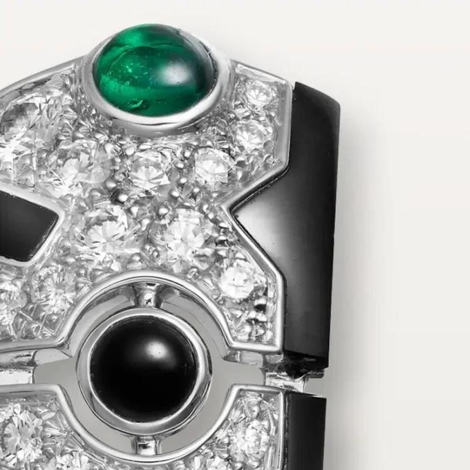 [Sur]Naturel Earrings – White Gold, Emeralds, Onyx, Diamonds – Cartier