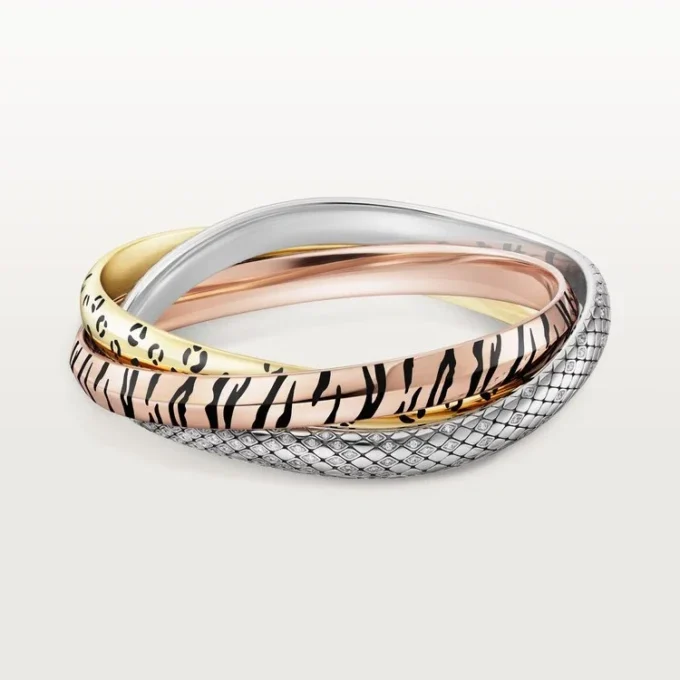 Trinity Bracelet, Lacquer, Diamonds