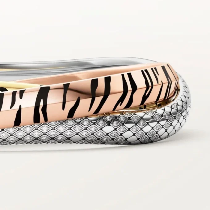 Trinity Bracelet, Lacquer, Diamonds