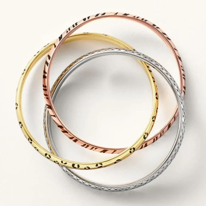 Trinity Bracelet, Lacquer, Diamonds