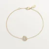 Trinity Bracelet, on Chain, 1 Diamond