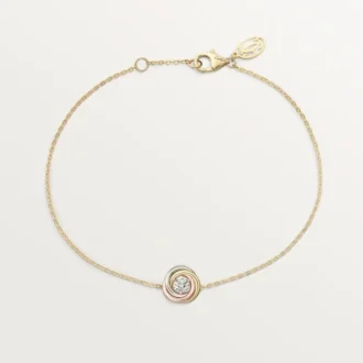Trinity Bracelet, on Chain, 1 Diamond