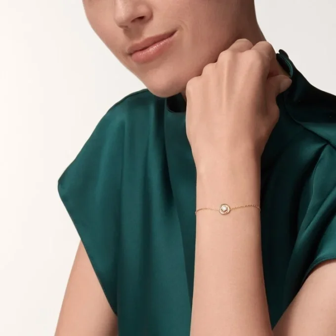Trinity Bracelet, on Chain, 1 Diamond
