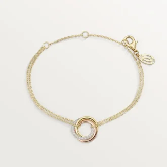 Trinity Bracelet, on Chain, Diamonds