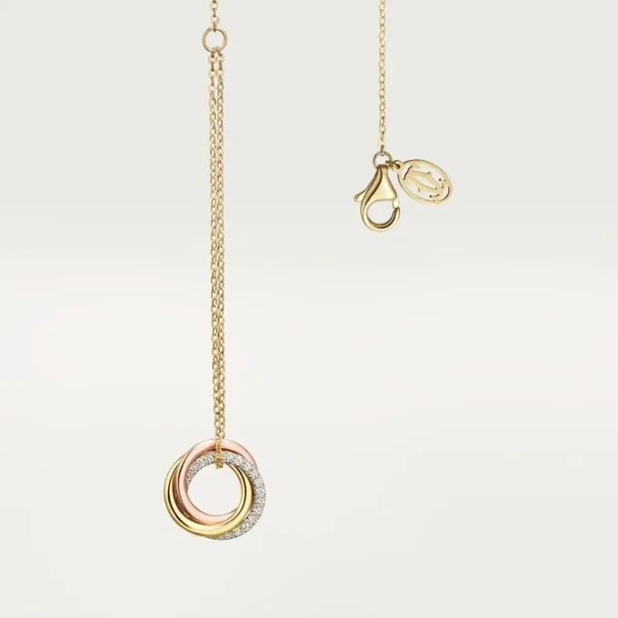 Trinity Bracelet, on Chain, Diamonds