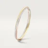Trinity Bracelet, Small Model, Half-Paved