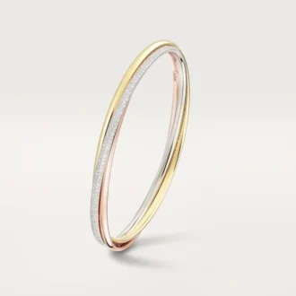 Trinity Bracelet, Small Model, Half-Paved